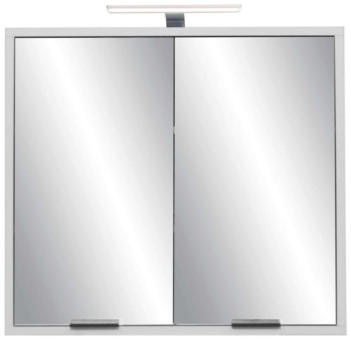 Spiegelschrank Bonnie Grau, B: 71 cm - Grau, MODERN, Holzwerkstoff (71/65/22cm) - Livetastic