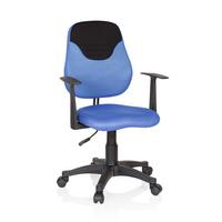 Jugenddrehstuhl Kiddy Style Blau/Schwarz - Blau/Schwarz, Basics, Kunststoff (56/89-99/50cm) - MID.YOU