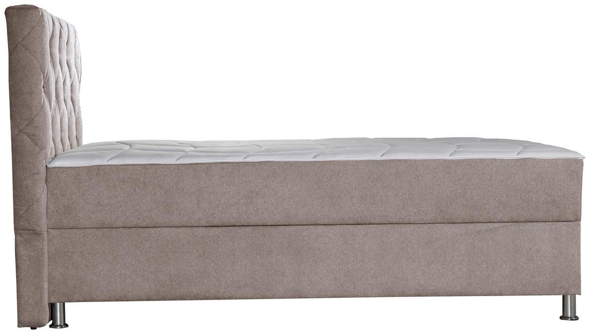 Box-ágy Black Diamond - világosbarna, Design, textil (120/200cm) - Modern Living