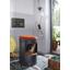 Hocker Rana D: 40 cm Leder - Schwarz/Braun, Natur, Leder/Holz (40/40/60cm) - Carryhome Hocker Rana D: 40 cm Leder - Schwarz/Braun, Natur, Leder/Holz (40/40/60cm) - Carryhome
