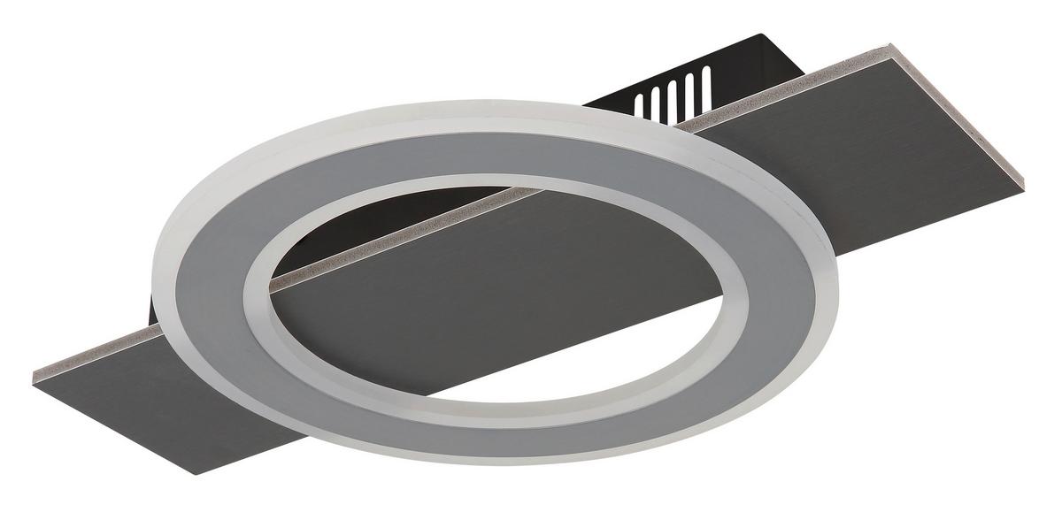 LED-Deckenleuchte 48034-18 Jayden - Anthrazit/Opal, Design, Kunststoff/Metall (44/29/5,5cm) - Globo