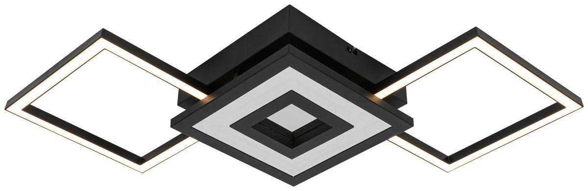 Led Mennyezeti Lámpa Charlotta - fekete, Basics, műanyag/fém (27,8/66/7cm) - Luca Bessoni