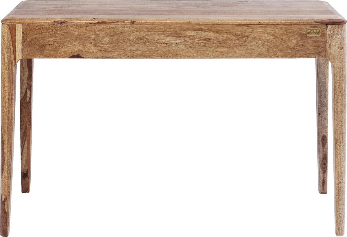 Schreibtisch B 40cm H 76cm Brooklyn Nature, Sheesham - Braun, Trend, Holz/Holzwerkstoff (110/40/76cm) - Kare-Design