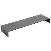 TV-Aufsatz Hagen 2 Glas BxHxT 90x11x25 cm Max. 30 Kg - Grau, MODERN, Glas (90/11/25cm)