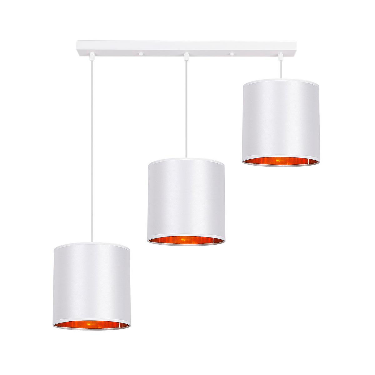 Pendelleuchte 33-00651 Atlanta - Orange/Weiß, Basics, Kunststoff/Metall (72/20/90cm)