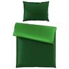 Satin-bettwäsche 140x200 Cm Melissa Dunkelgrün/hellgrün - Dunkelgrün/Hellgrün, MODERN, Textil - Luca Bessoni