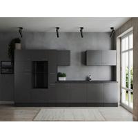 Küchenleerblock Oliver Grau B: 370 cm - Grau, Design, Holzwerkstoff (370cm) - Respekta