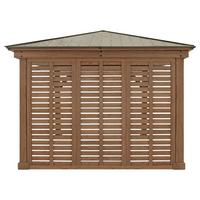 Pavillon-seitenteil 322,6x226,7 Cm Wetterfest - Naturfarben, Basics, Holz (322,6/226,7/7,6cm)