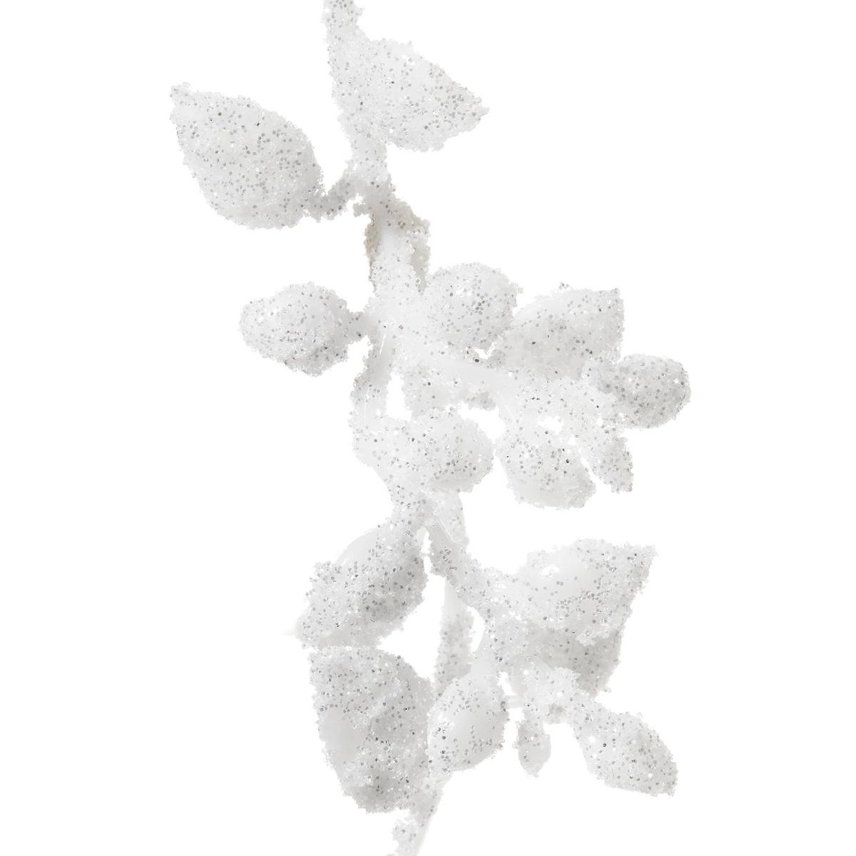 Weihnachtsdeko Girlande Kunststoff H: ca. 180 cm - Weiß, MODERN, Kunststoff (180cm)