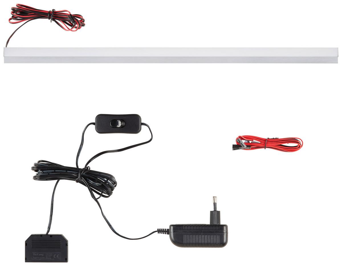 OSVĚTLENÍ POLIC - SADA VALERA  -EXKLUSIV- - bílá/barvy stříbra, Konvenční, kov/plast (45/2/2cm) - Premium Living