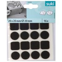 Csúszásmentes Alátét 16db - fekete, műanyag - Suki
