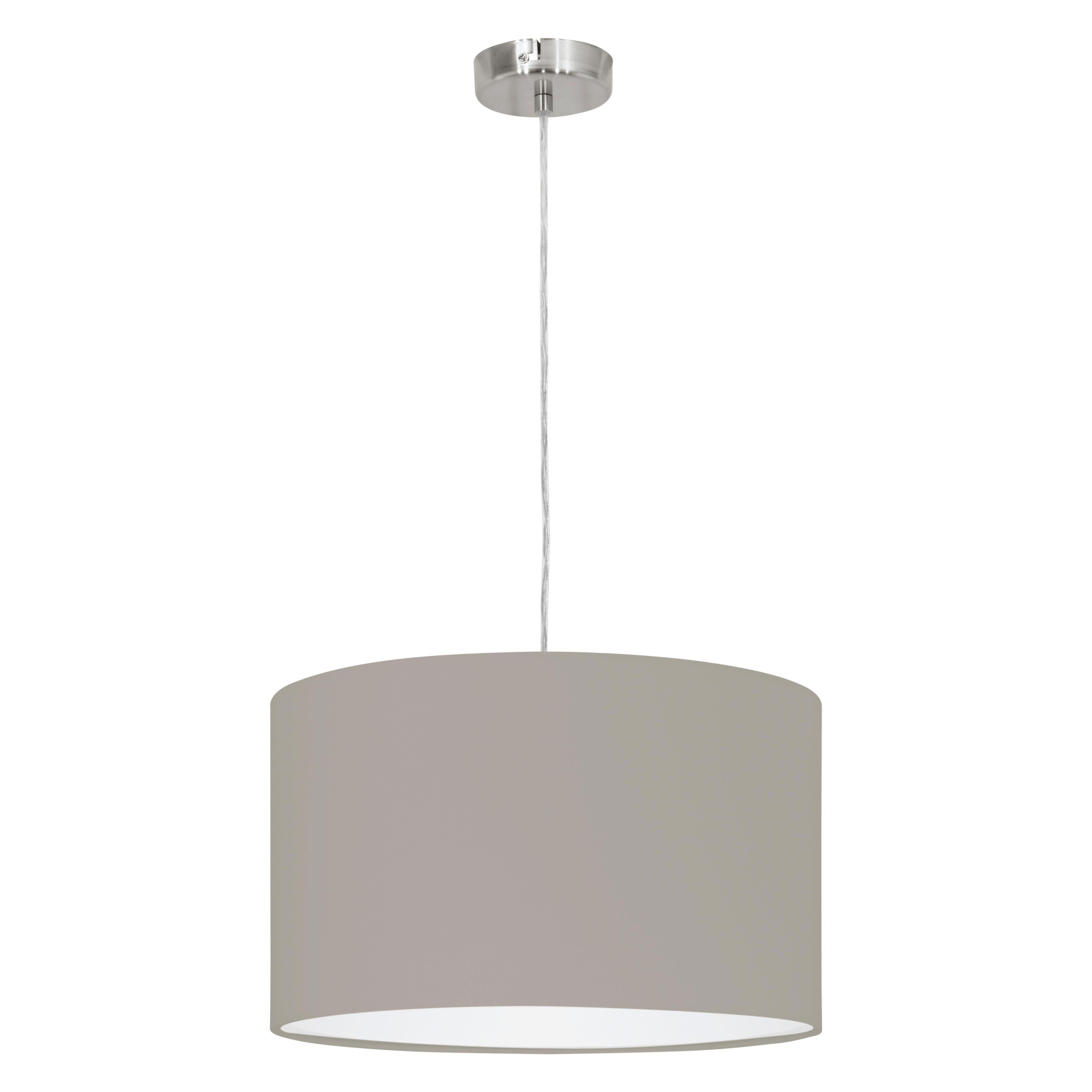 Mennyezeti Lámpa Revilla - Taupe/Fehér, konvencionális, Fém/Textil (45/110cm)