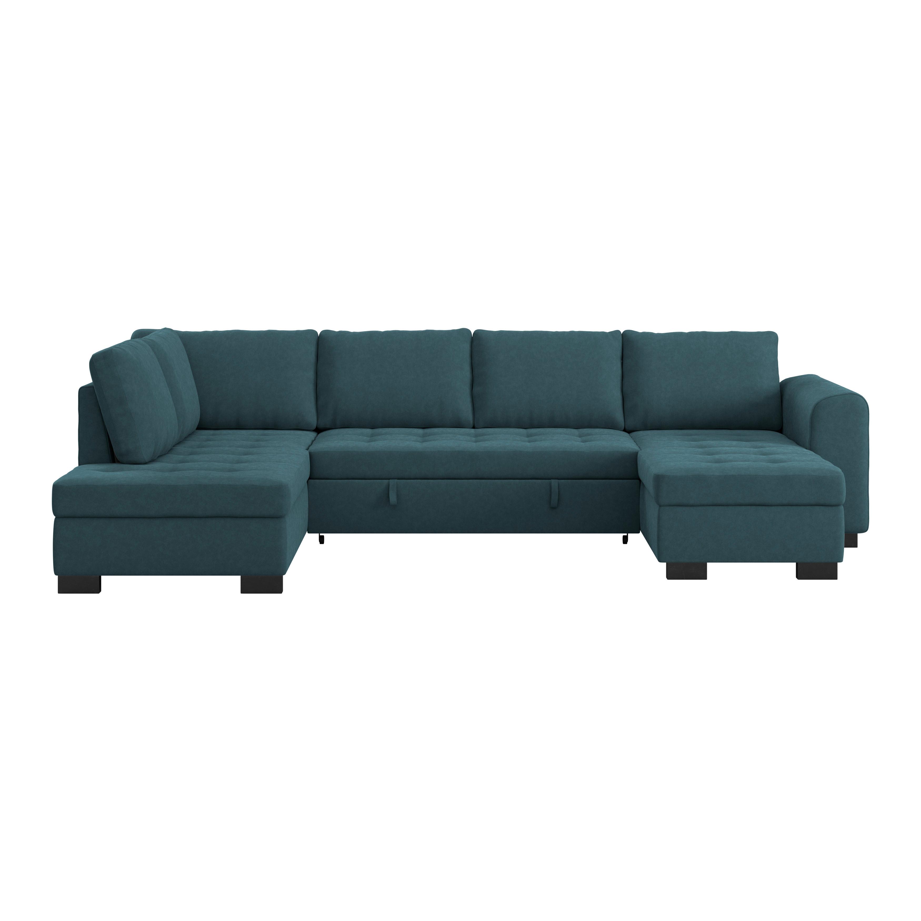 Wohnlandschaft Malte Mit Schlaffunktion Blau