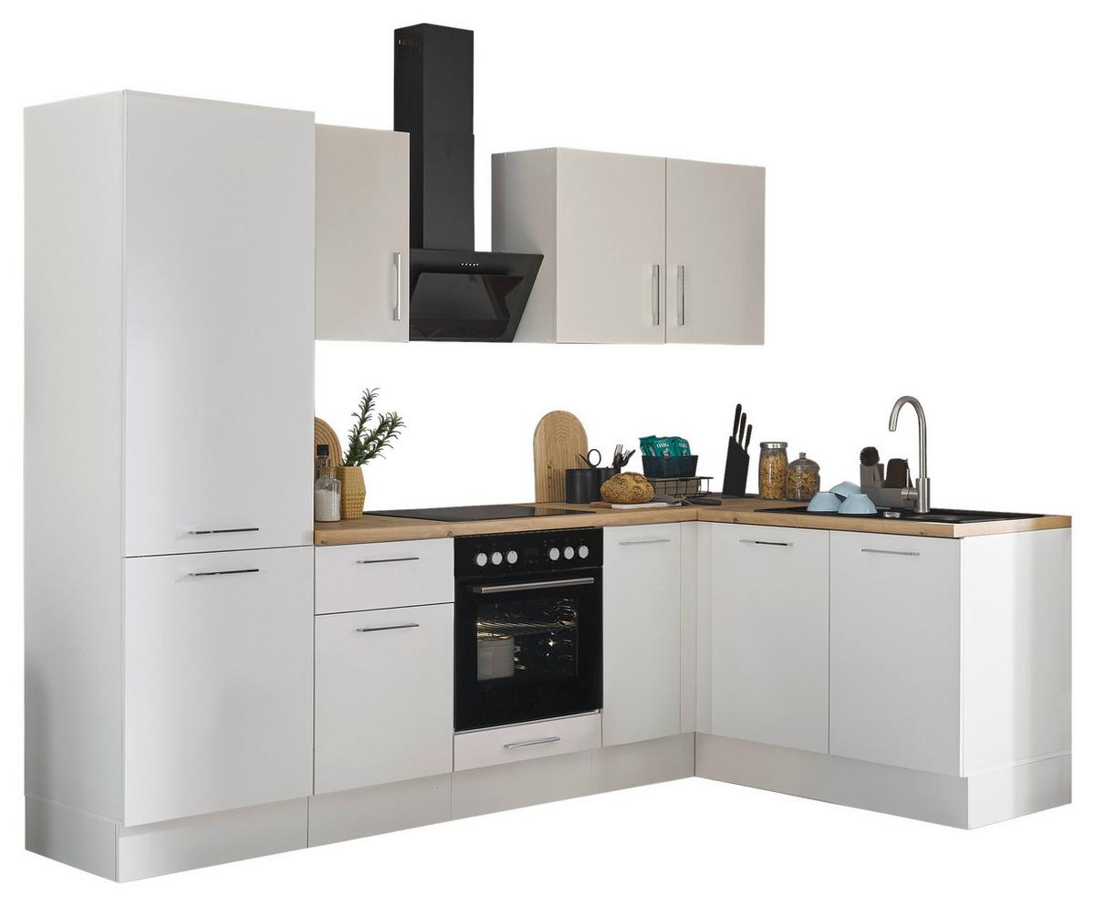 Eckküche Turin Weiß/eiche Dekor 270x165 Cm - Weiß/Eiche Artisan, Basics, Holzwerkstoff (270/165cm) - MID.YOU