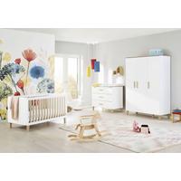 Babyzimmer 100032bg Lumi - Eichefarben/Weiß, Design, Holzwerkstoff - Pinolino