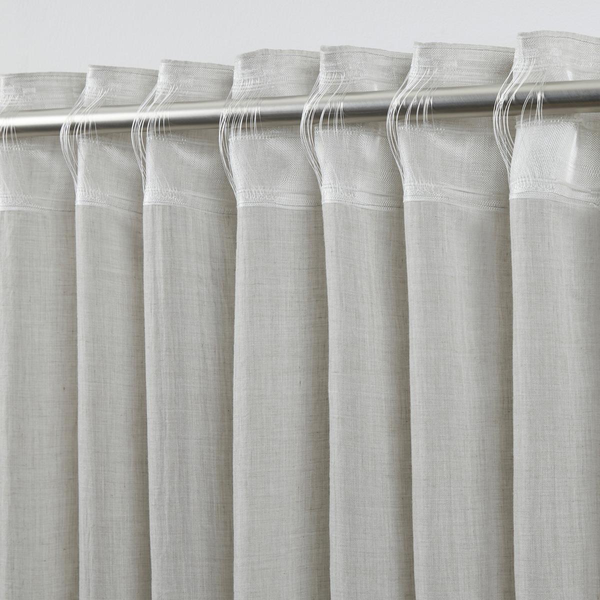 HOTOVÝ ZÁVĚS Ramona, 135/245cm, šedá - béžová, Moderní, textil (135/245cm) - Modern Living
