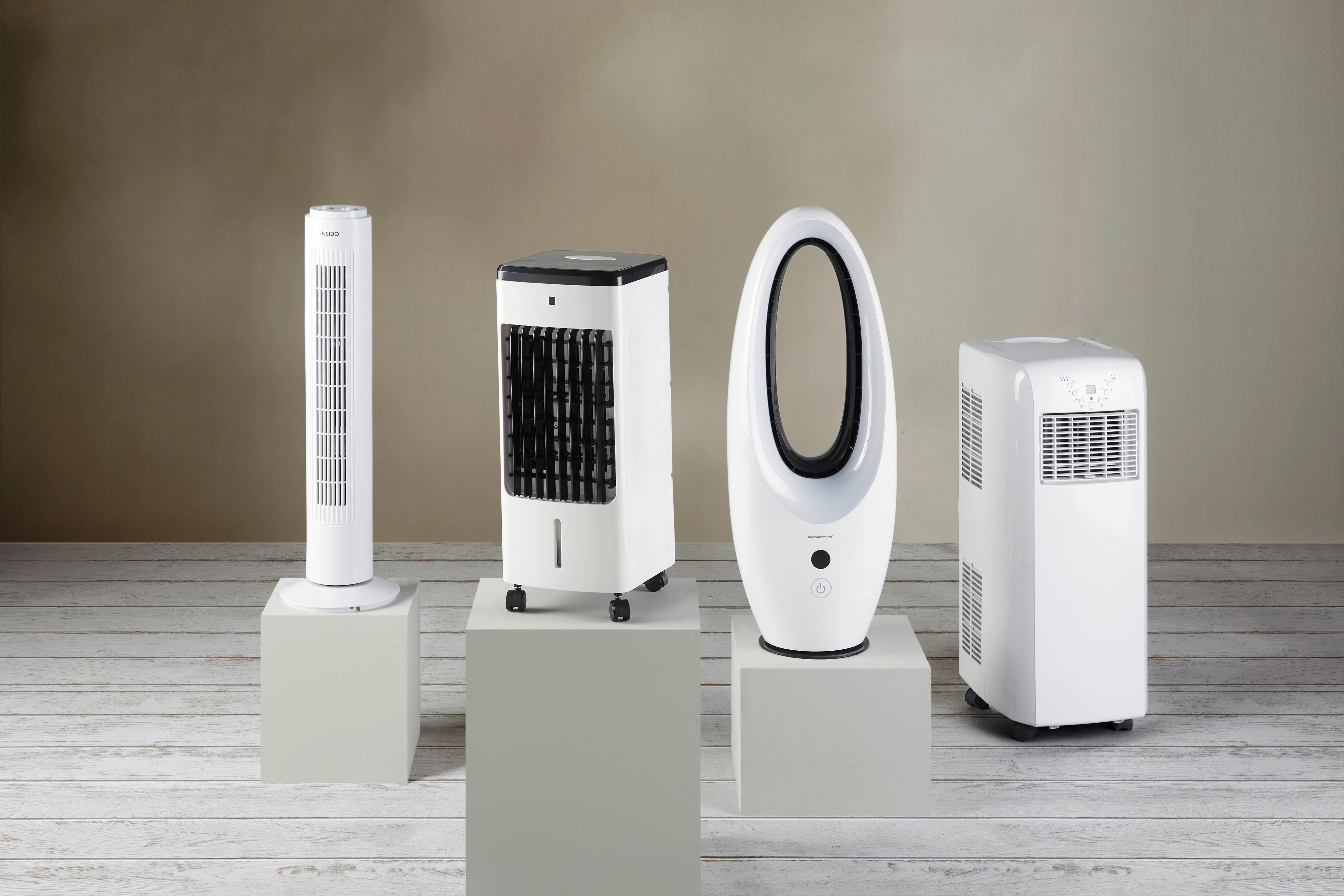 Sloupový Ventilátor Laurenz - bílá, plast (22/74cm) - Insido