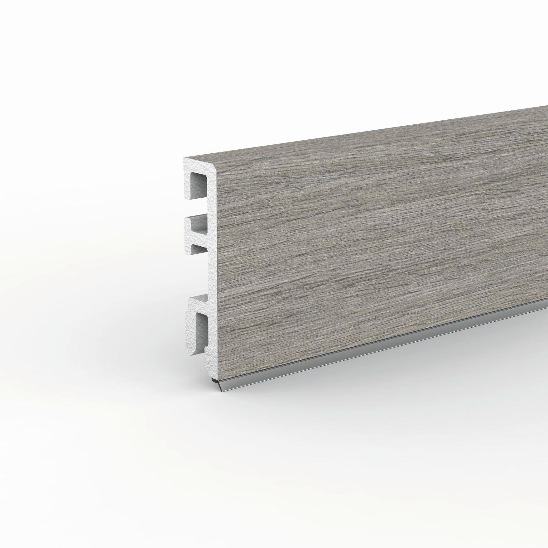 Sockelleiste Doellken Cubica60 Bödmeren - Braun, Basics, Kunststoff (250/1.3/6cm)