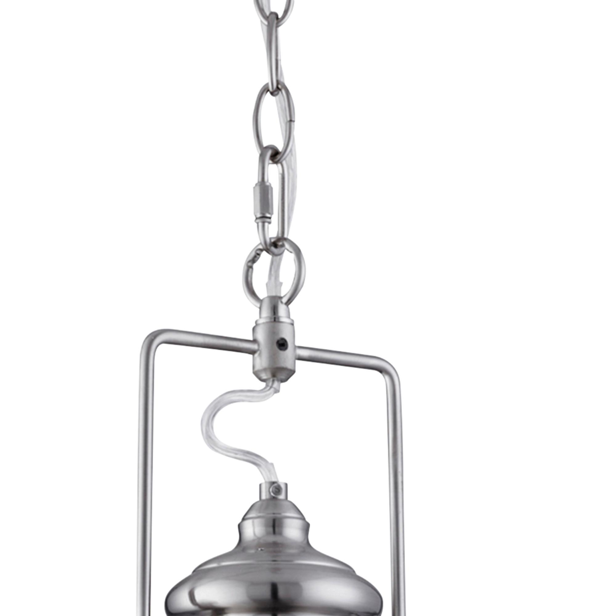 Pendelleuchte Louisiana H: 150 cm, 1-Flammig höhenverstellbar - Silberfarben, Design, Kunststoff/Metall (31/150cm)