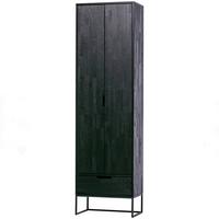 MEHRZWECKSCHRANK Silas Schwarz B: 60 cm - Schwarz, Design, Holz/Holzwerkstoff (60/210/36cm) - Livetastic