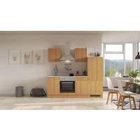 Küchenblock Nano Buchefarben/Beige B: 220 cm - Beige/Buchefarben, MODERN, Holzwerkstoff (220cm) - FlexWell
