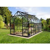 Gewächshaus 263,5x254,5x445 cm Aluminium - Schwarz, Basics, Metall (263,5/254,5/445cm)