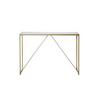 Konsolentisch Glam Console Goldfarben/Weiß B: 30 cm - Goldfarben/Weiß, KONVENTIONELL, Holzwerkstoff/Metall (111/30/76cm) - Livetastic
