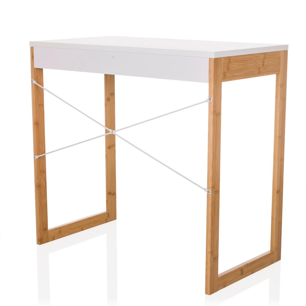 Schreibtisch Weiß B: 80 cm - Weiß, MODERN, Holz/Holzwerkstoff (80/75/42cm) - MID.YOU