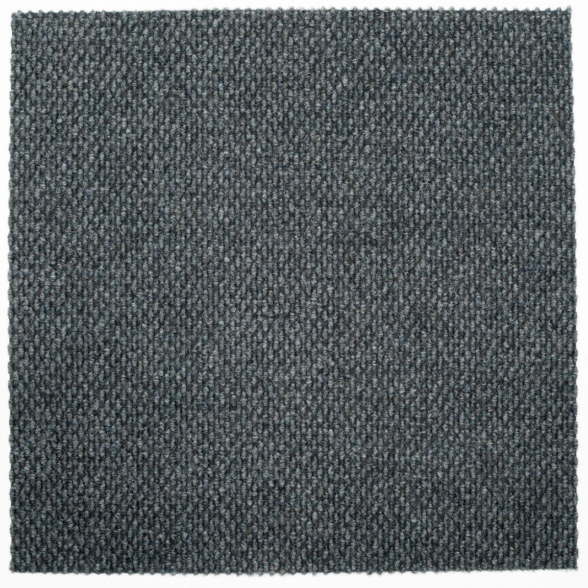 Teppichfliese Grau Calypso 50x50 cm Florhöhe 4,2 mm - Grau, Basics, Textil (50/50cm)