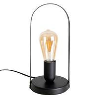 Tischlampe Faro Schwarz Vintage Style - Schwarz, Design, Metall (13,5/28,5cm) - Näve