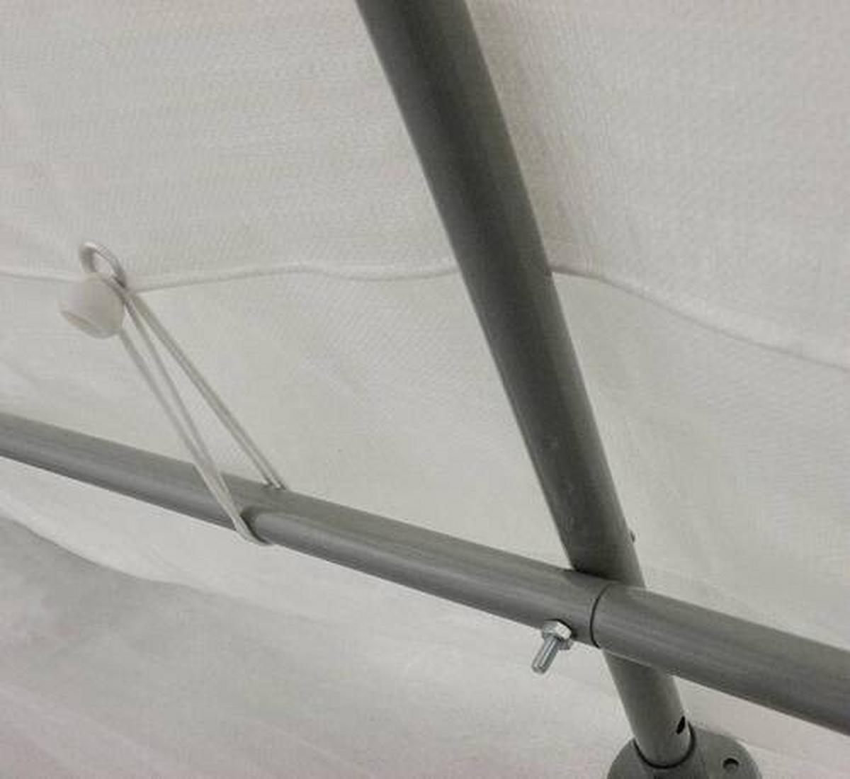 Gewächshaus 180x200x240 cm Kunststoff - Weiß, Basics, Kunststoff (180/200/240cm)