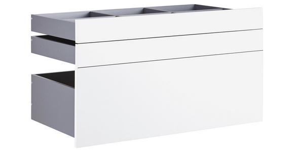 Schubladeneinsatz Unit Weiß B: 91 cm 3 Fächer - Weiß, MODERN, Holzwerkstoff (91/50,3/47cm) - Ondega