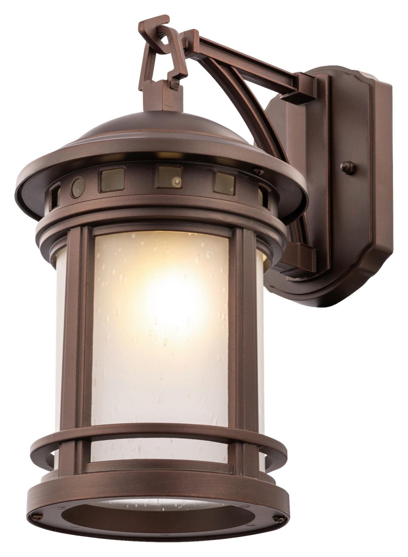 WANDLEUCHTE SALAMANCA - Braun, Basics, Glas/Metall (17,7/31,5/24,4cm) - MAYTONI