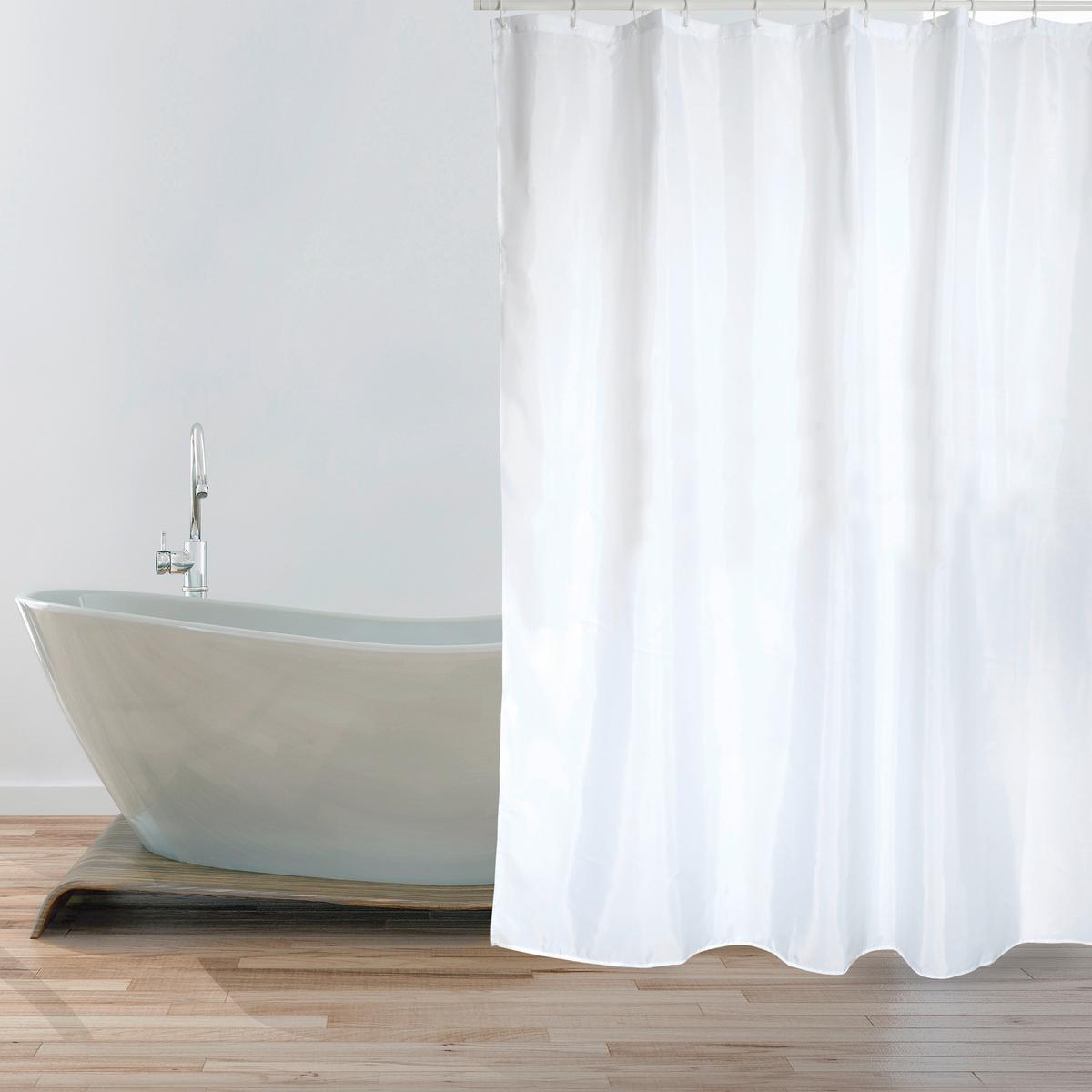 Duschvorhang Snow Polyester ca. 140x180 cm - Weiß, Basics, Textil (140/180cm) - MSV