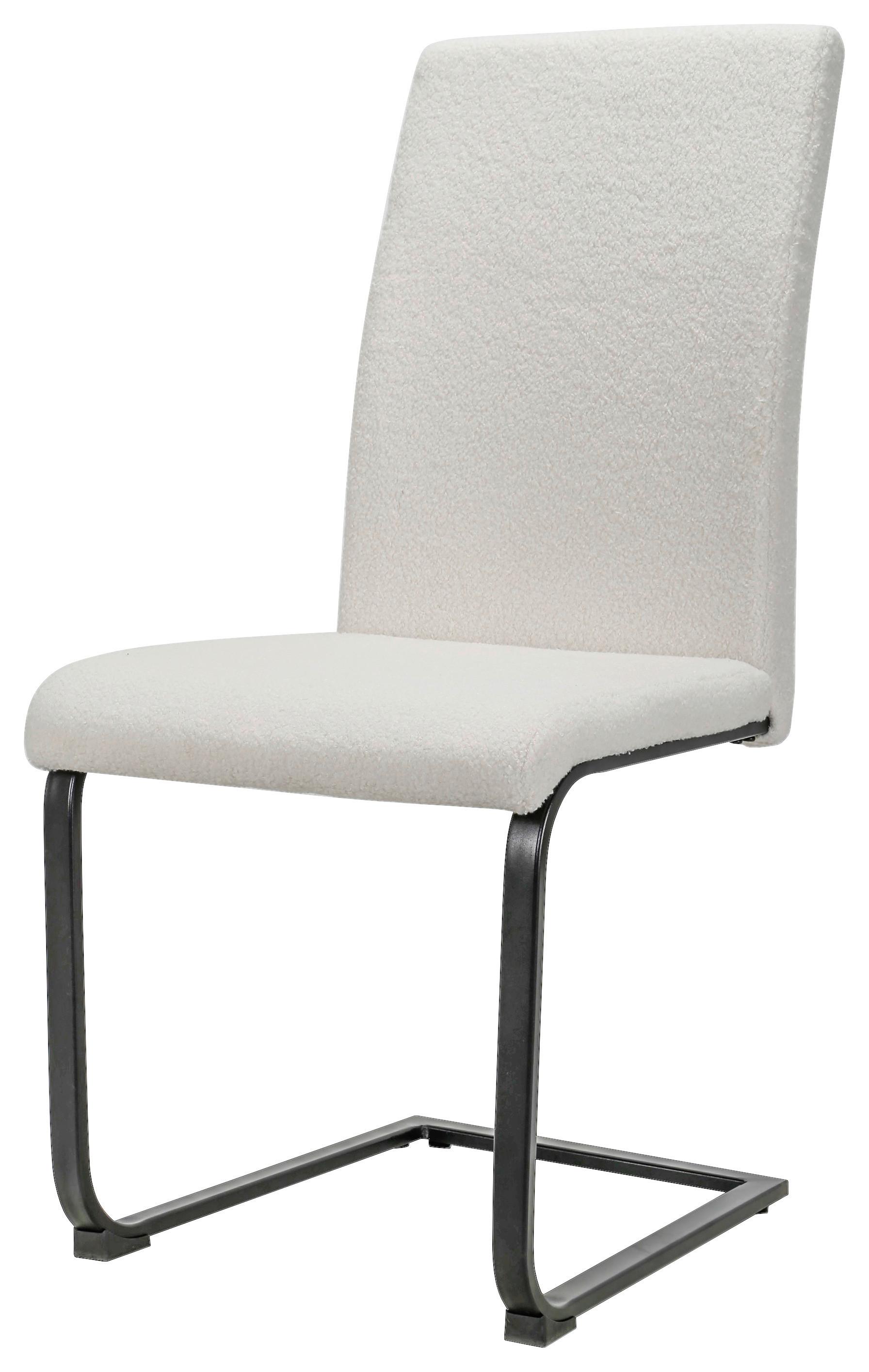 STOLIČKA S PRUŽNÝM PODNOŽÍM TEDDY GIGA-S - čierna/biela, Modern, kov/drevo (48/99/60cm)