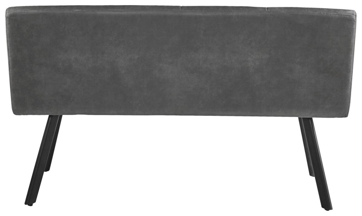 Sedací lavice Cooper COOPER - šedá/černá, Moderní, kov/textil (140/85/60cm) - Mömax