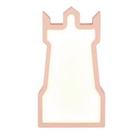 KINDERTISCHLEUCHTE 41-11633 TOWER - Pink, Basics, Holzwerkstoff/Kunststoff (16/3.5/28.5cm)
