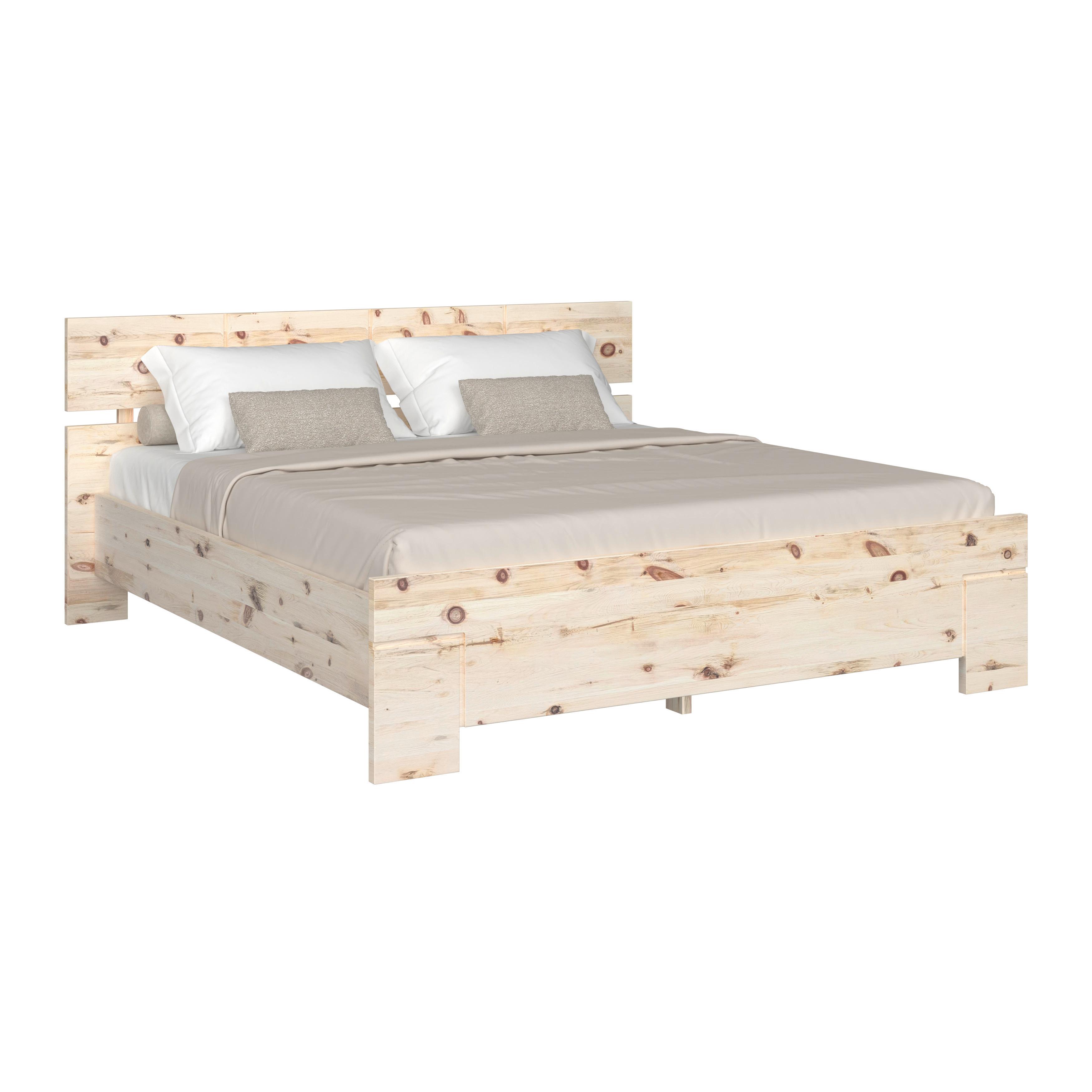 Bett Sonja Naturfarben, B/L: 200x207 cm - Naturfarben, KONVENTIONELL, Holz (200/207cm)