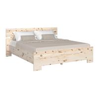 Bett Sonja Naturfarben, B/L: 200x207 cm - Naturfarben, KONVENTIONELL, Holz (200/207cm)