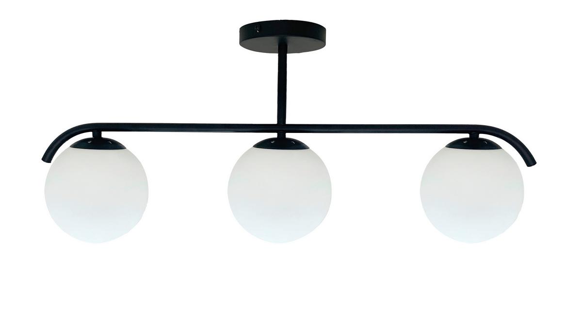Deckenleuchte 33-35417 Amadeo - Schwarz/Weiß, KONVENTIONELL, Metall (69,5/15/29cm)