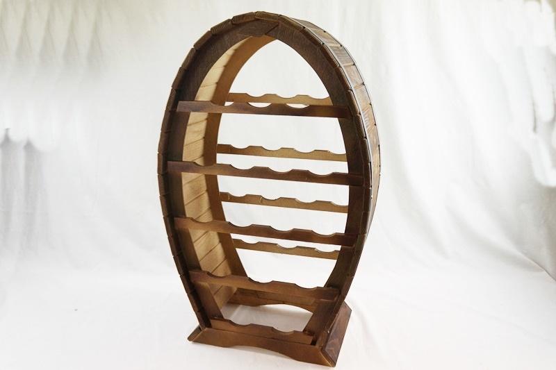 Bortartó Polc 16 Palackos - barna, fa (72/44/24cm)