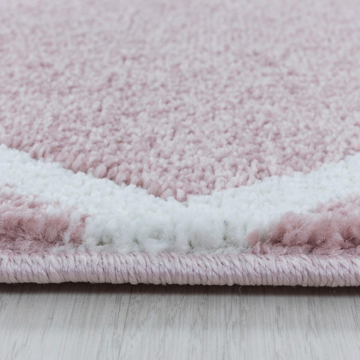 Hochflor Teppich Rosa Rio 80x150 Cm - Rosa, Basics, Textil (80/150cm)