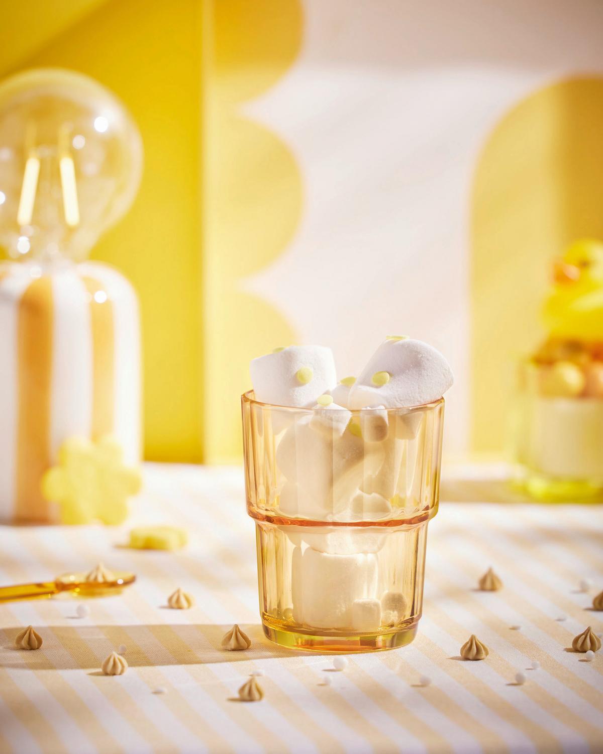 Trinkglas Noelle - Pastellblau/Salbeigrün, Design, Glas (7,7/9,1cm)