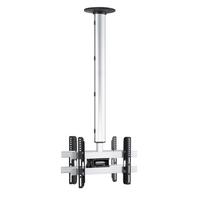 TV- Halterung CM Silberfarben B: 42 cm - Silberfarben, MODERN, Metall (42/127/19cm) - MID.YOU