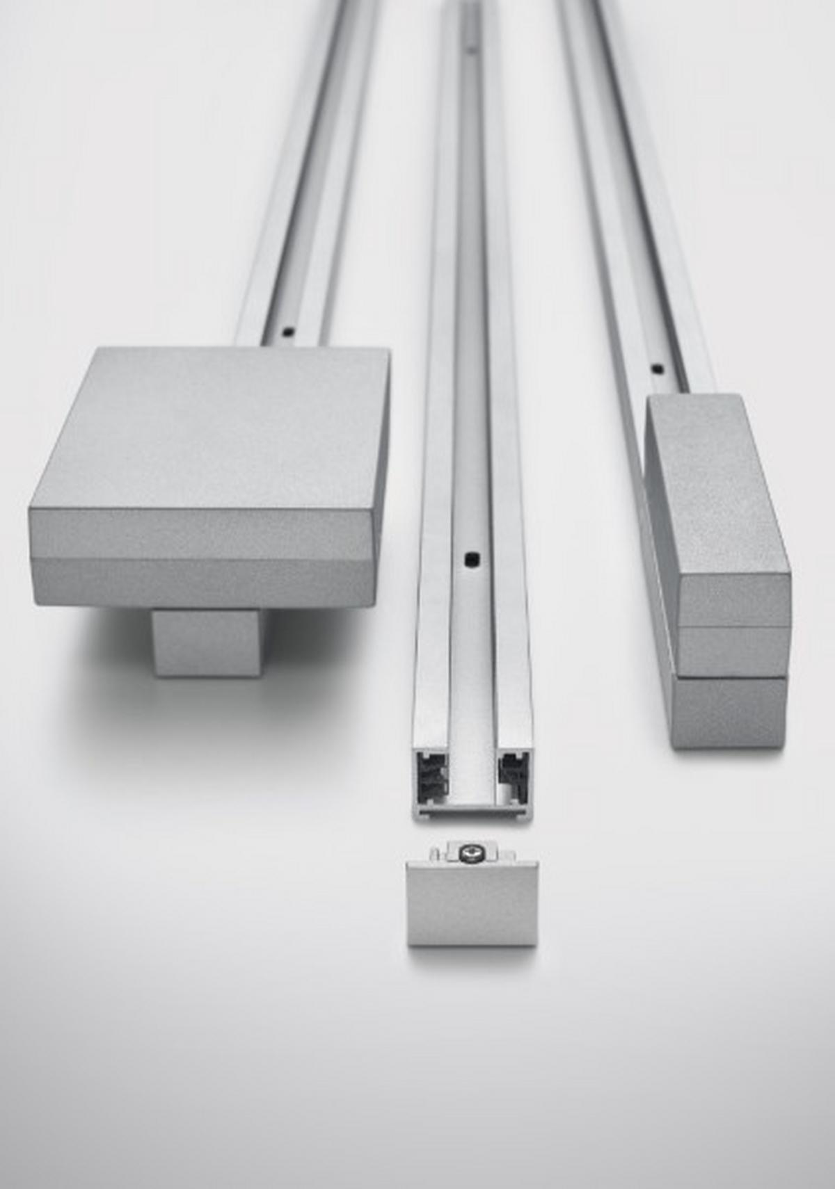 Schienensystem Duoline 700287 L: 100 Cm In Titanfarben - Titanfarben, Basics, Metall (100/3/2cm) - Trio Leuchten