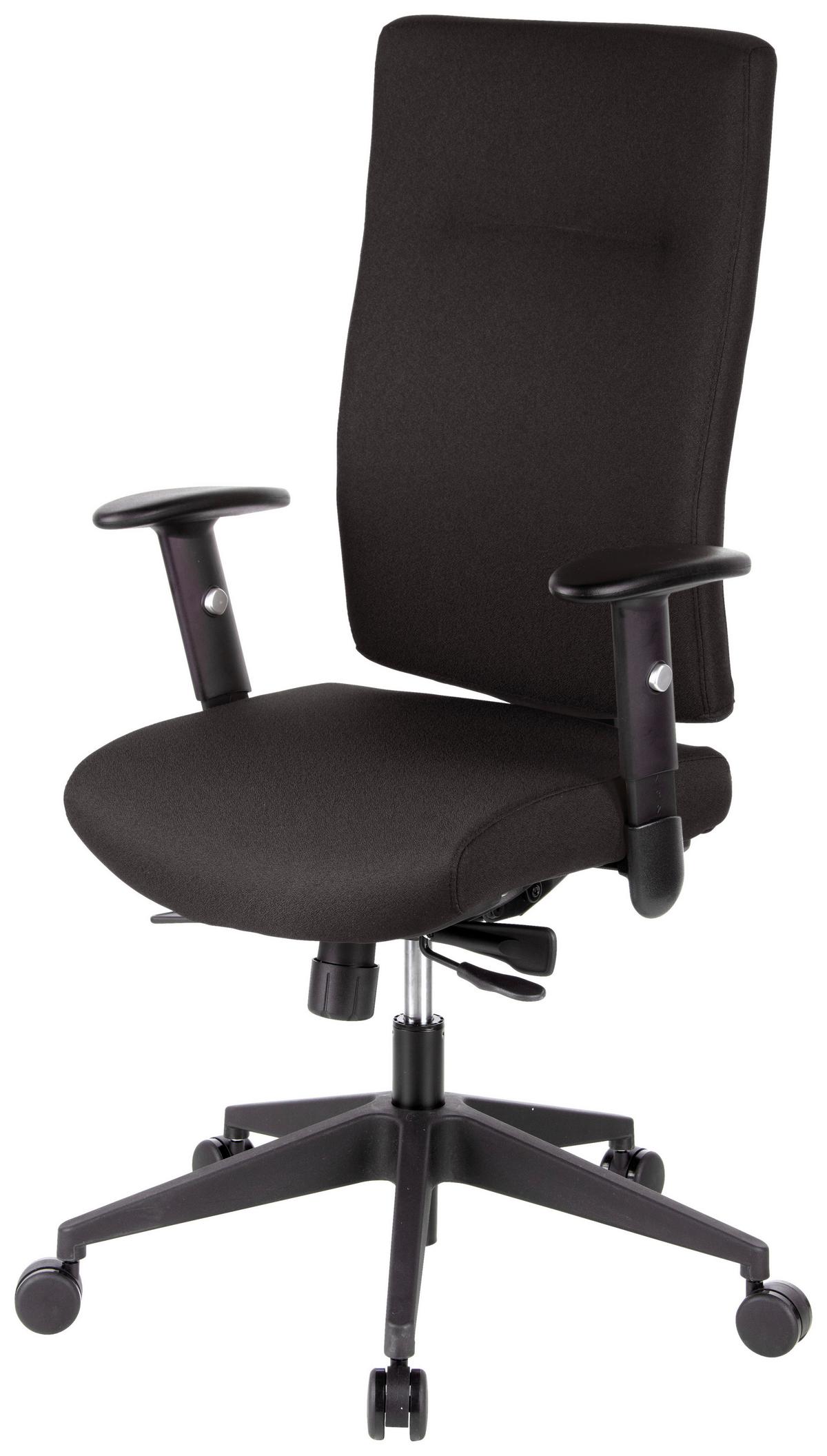 Drehstuhl Pro-Tec 300 Schwarz - Schwarz, MODERN, Kunststoff/Textil (57/125/53cm) - MID.YOU