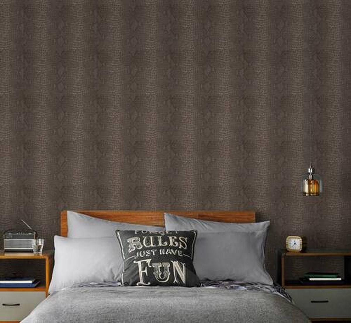 Vliestapete 114162 - Braun, Basics, Papier/Kunststoff (52/1005cm)