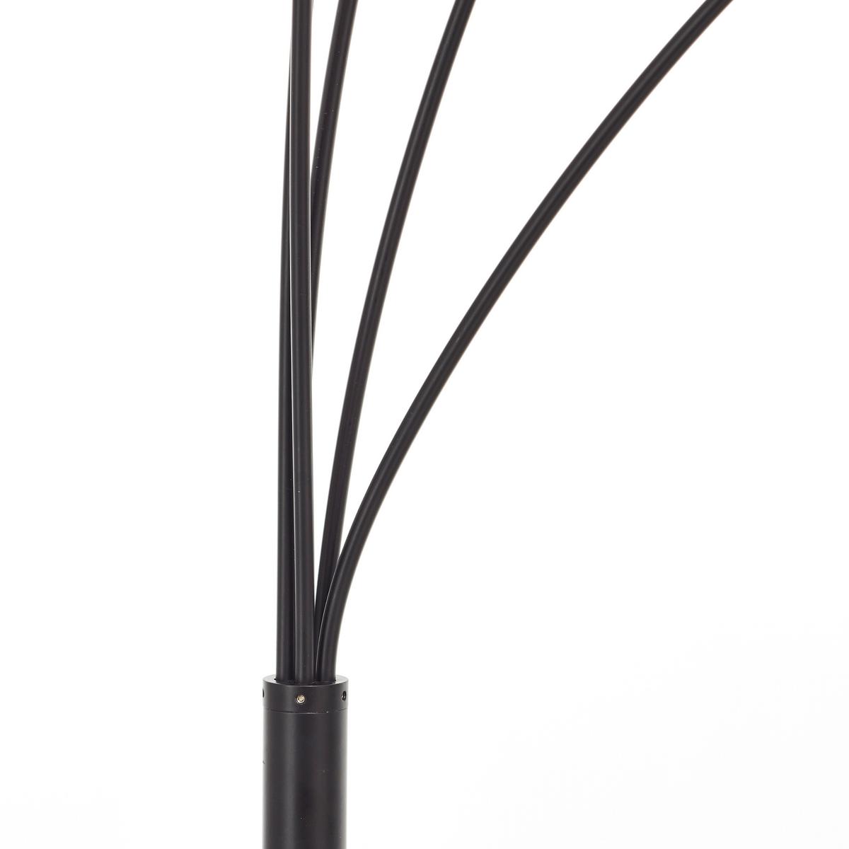 Bogenleuchte 99208/06 Glasini - Schwarz/Grau, Design, Glas/Metall (200cm) - Brilliant