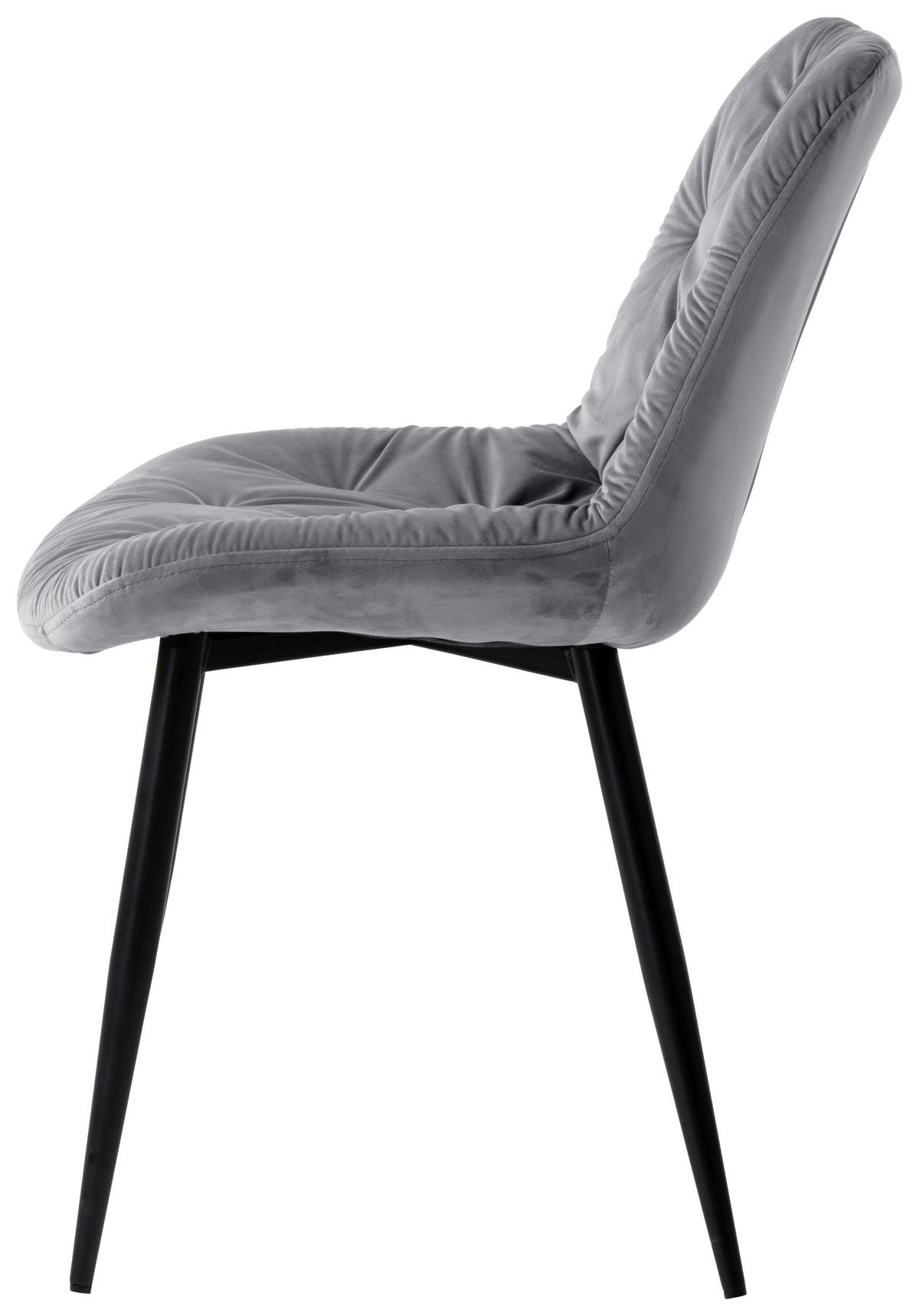 ŽIDLE LIVIA - šedá/černá, Moderní, kov/dřevo (51/86/61cm) - Mömax