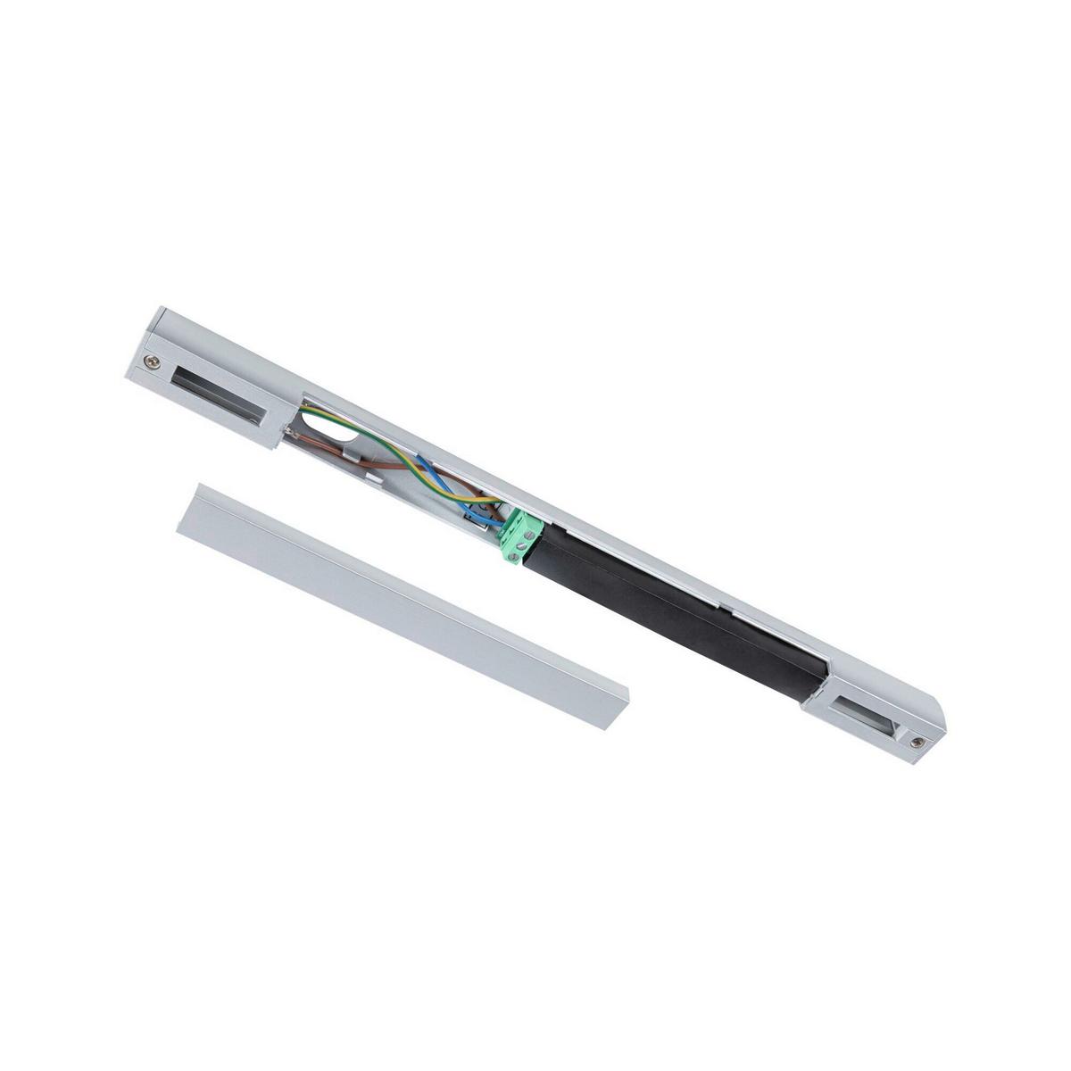 Schienensystem-Einspeiser 95667 Urail Zb Mittelein. - Chromfarben, Basics, Kunststoff (30,4/1,8/2,1cm) - Paulmann